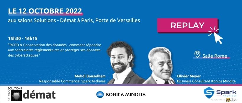 Conférence avec Konica Minolta salons Solutions 2022